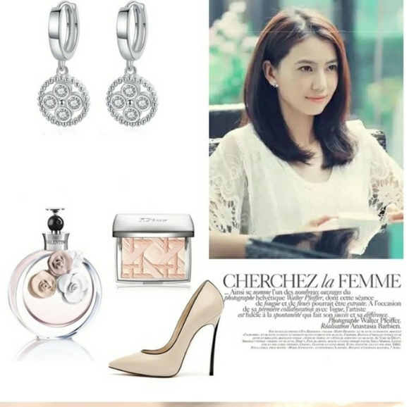 💯💋Host Pic NEW S925 Unique Dangle Zircon Earring - Picture 5 of 13